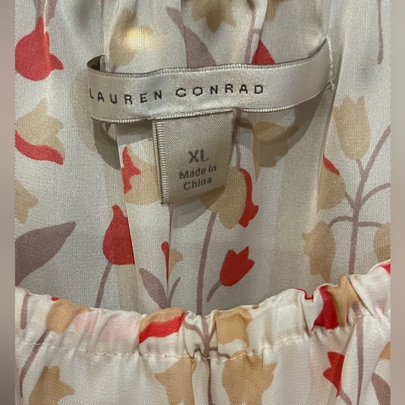 ❤️Lauren Conrad size XL cute camisole top. Great shades of poppy/tan colors! - Picture 4 of 6